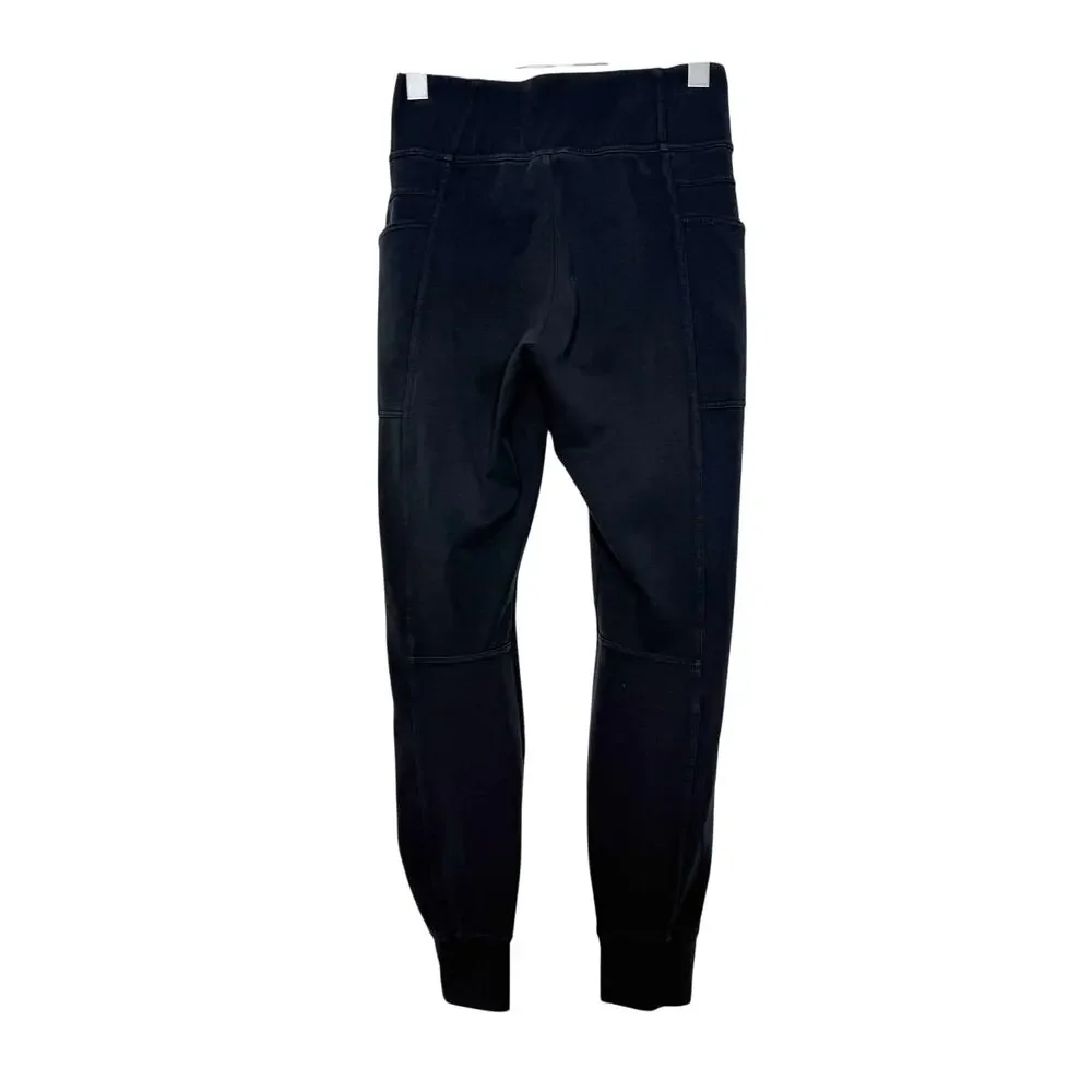 NIKE High Rise Pull-On Jogger Pants Elastic Waist Slim Fit Black Womens Size M